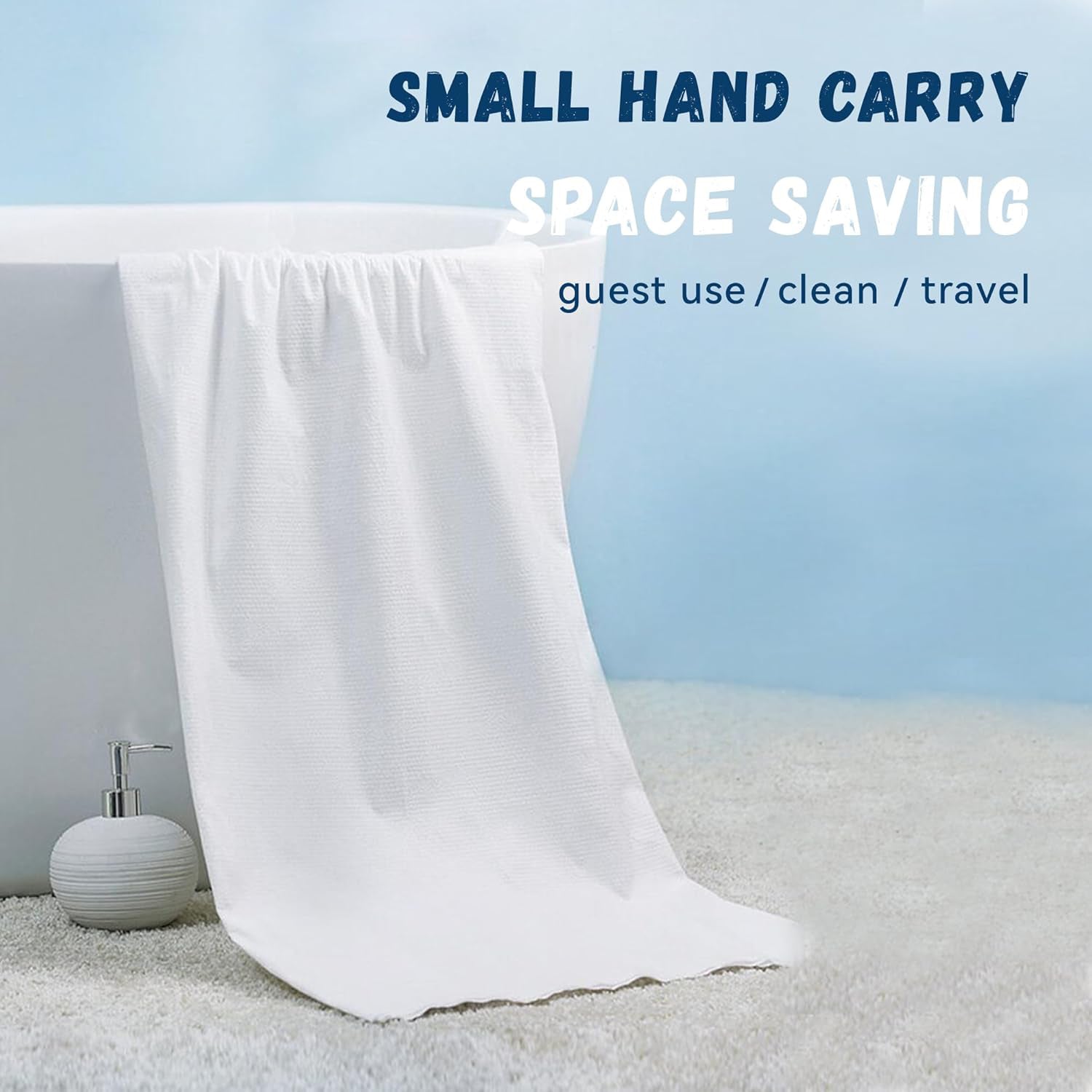 Compressed Travel Bath Towel - (1 Pc  70x10 Cm)